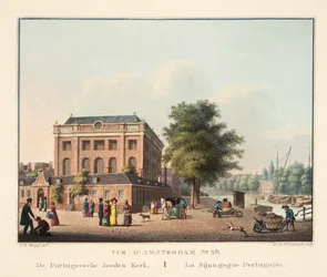 View of Amsterdam No.26. The Portuguese Jewish Synagogue, 1825